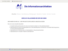 Tablet Screenshot of mediadynamics.de